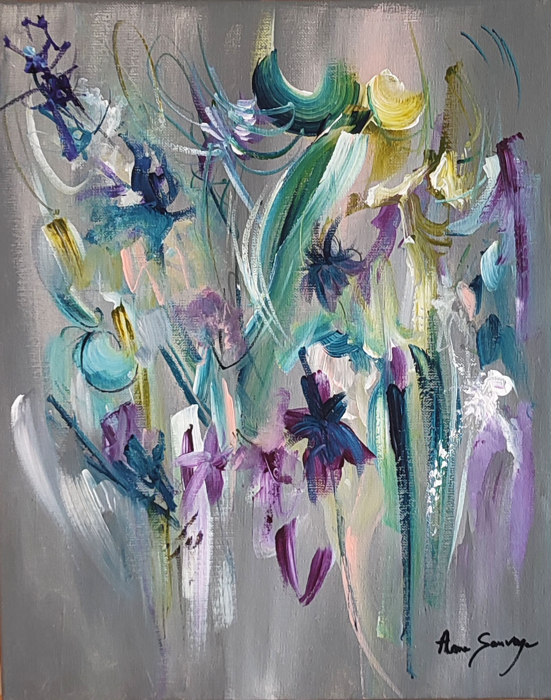 tableau fleurs printemps